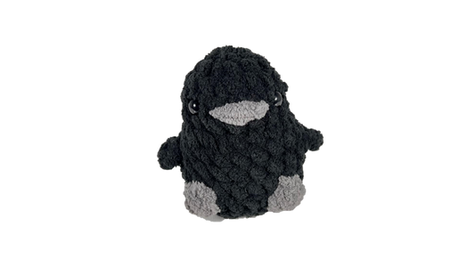 Crochet Baby Crow Plushie (Amigurumi)