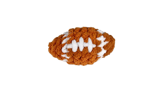 Crochet football keychain.