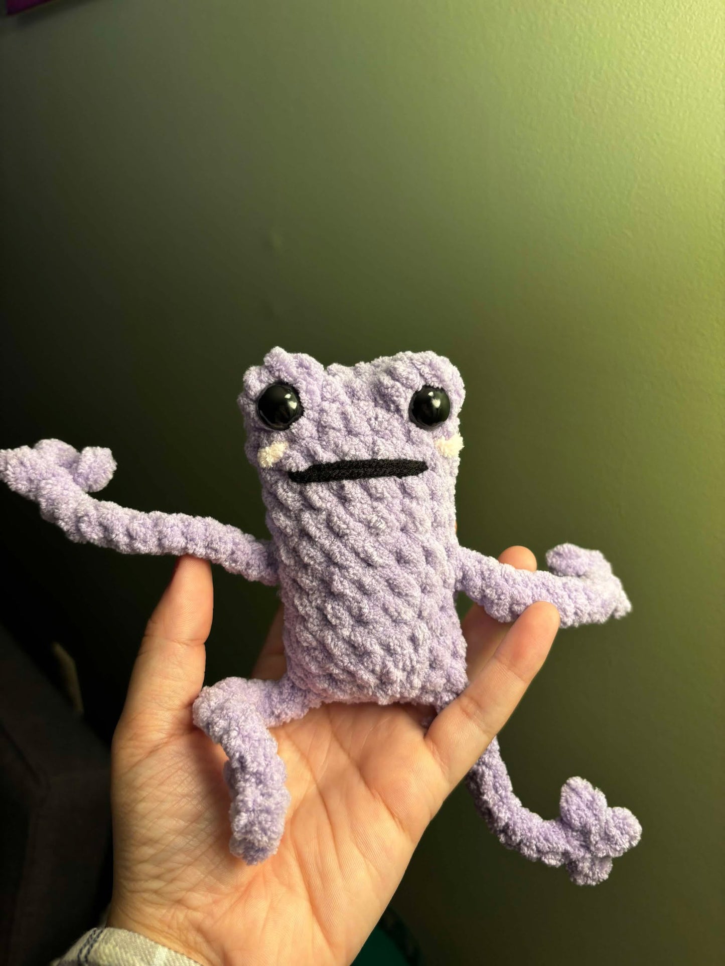 Crochet Leggy Frog Plushie (Amigurumi)