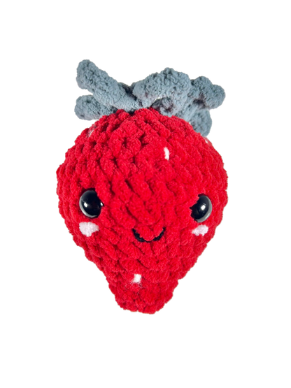 Crochet Strawberry Plushie (Amigurumi)